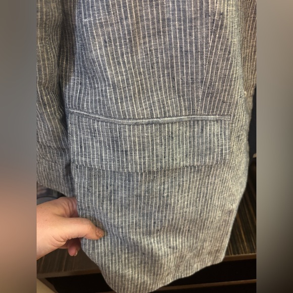 🎬🎬🎬EUC Everlane The Linen Oversized Blazer Size 12 🎬🎬🎬 - Picture 11 of 13
